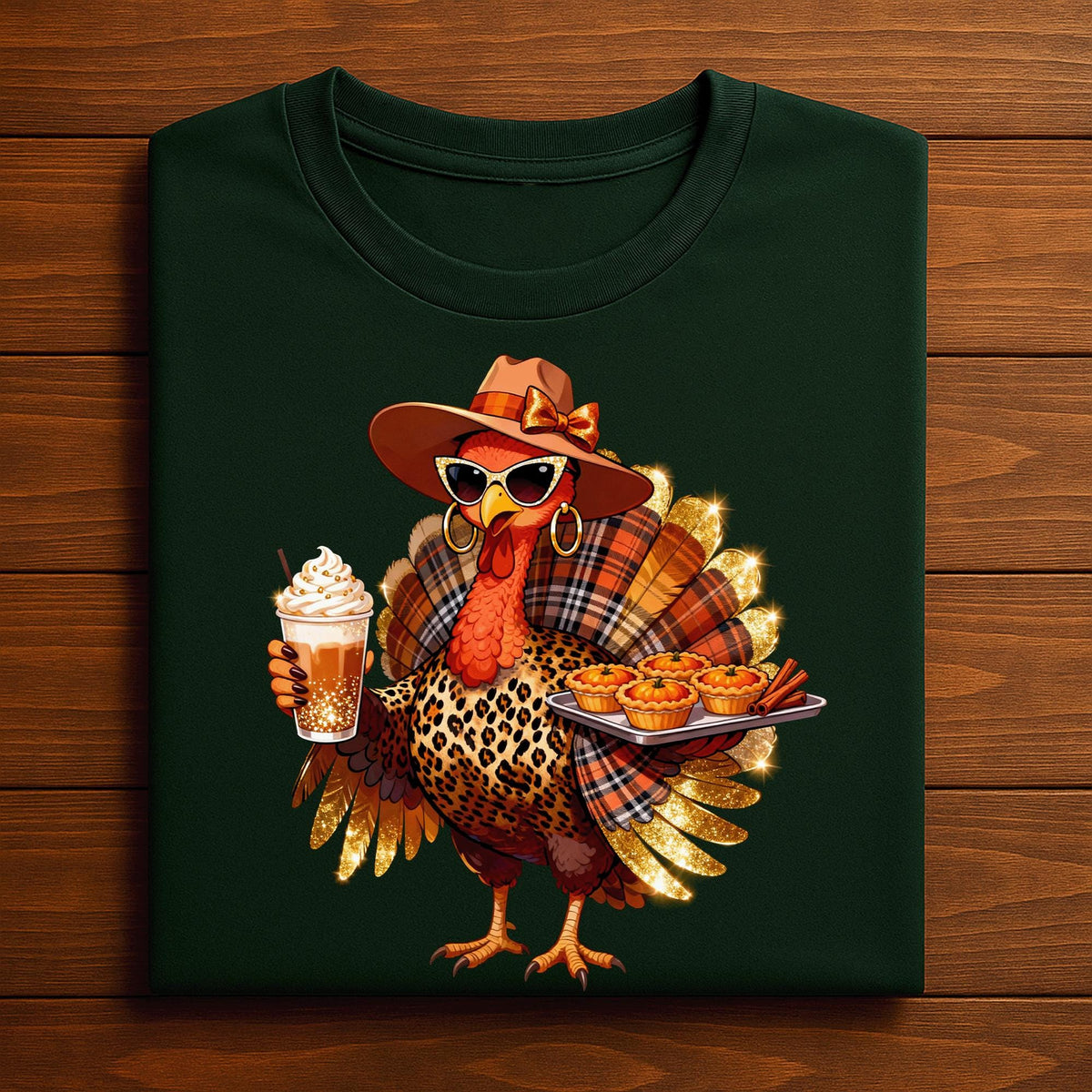 Leopard Turkey Shirt Women Thanksgiving Shirt Girl Pumpkin Spice and Pies Cute Fall Outfit for Autumn Vibes, Gift Thanksgiving Sweatshirt,