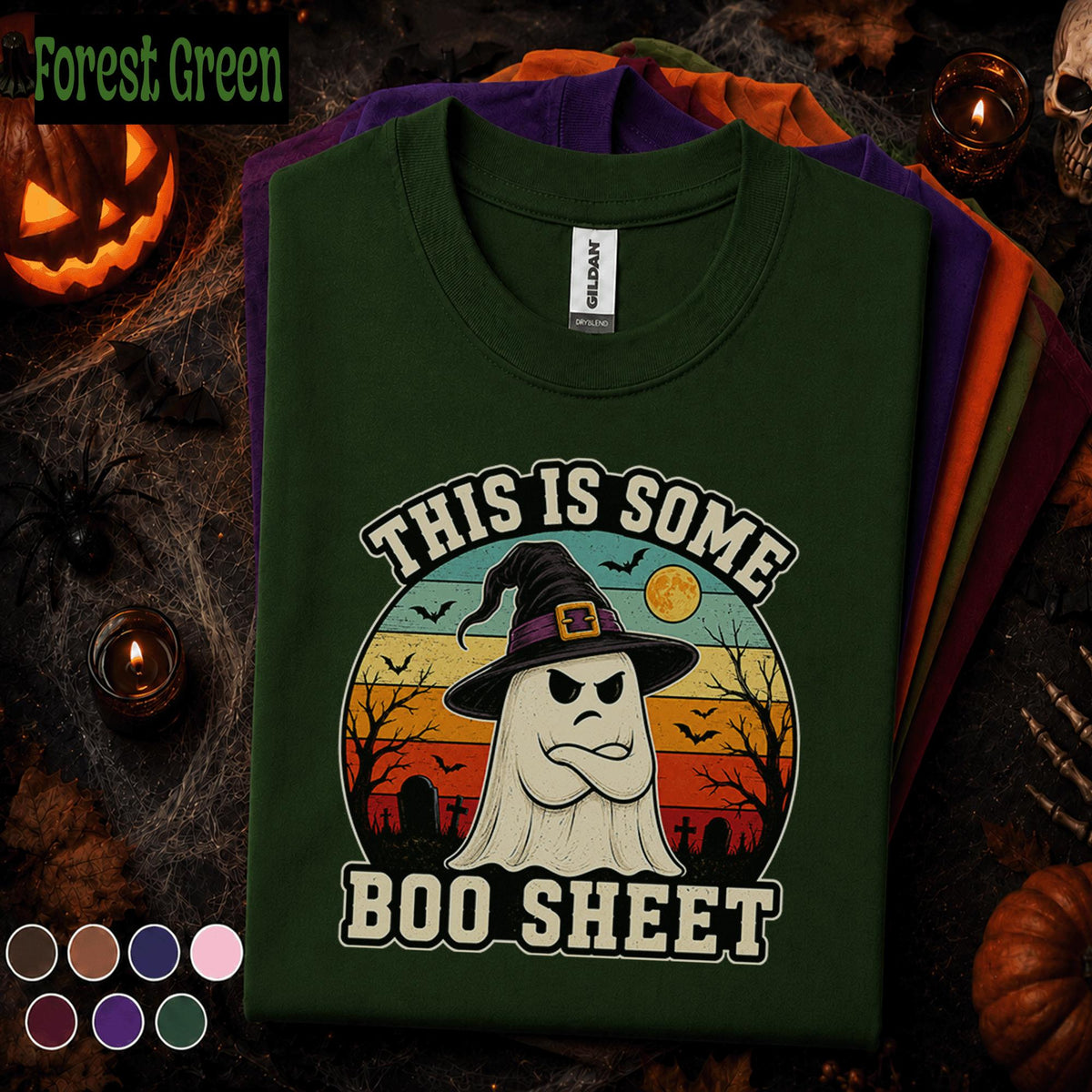 This Is Some Boo Sheet Halloween Shirt, Funny Ghost Witch Tee, Retro Spooky Season T Shirt, Sarcastic Halloween Tee, Ghost Gift