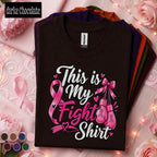 This Is My Fight Breast Cancer Awareness Shirt, Pink Ribbon Boxing Gloves Tee, Warrior Fighter Support Gift, Pink October Shirt for Women
