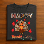 Blessed Thankful Happy Thanksgiving Shirt Autumn Pumpkin Turkey Fall Outfit Tee, Happy Thanksgiving Sweatshirt, Gift Thanksgiving Matching