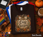 Cozy Season Pumpkin Shirt, Cute Fall Pumpkin Tee, Autumn Harvest Shirt, Thanksgiving Pumpkin Sweatshirt, Cozy Autumn Outfit Gift for Her