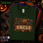 Spooky Uncle Halloween Shirt, Funny Uncle Pumpkin Tee, Fall Family Halloween Gift, Retro Jack O Lantern Shirt, Uncle Halloween Party Tee