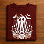 Ghost Halloween Shirt, Floral Spooky Cute Spirit Tee