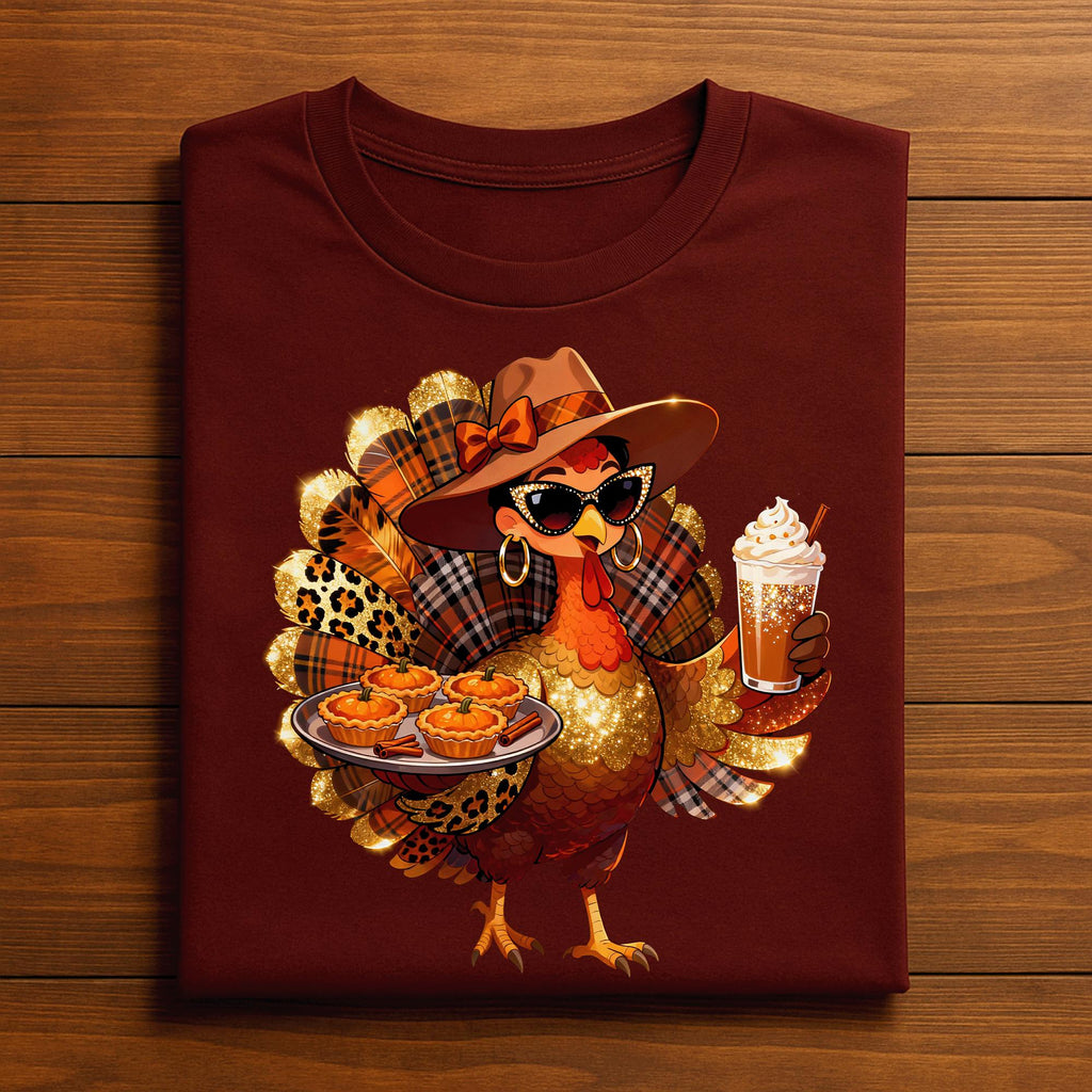 Women Turkey Shirt Cute Thanksgiving Shirt For Women, Cute Fall Outfit Pumpkin Spice and Pies for Autumn Vibes, Gift Thanksgiving Sweatshirt