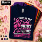 Breast Cancer Awareness Shirt, This Is My Fight Shirt, Pink Ribbon Warrior Tee, Cancer Fighter Gift for Women, October Support T Shirt