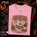 Funny English Teacher Halloween Shirt, Lets Eat Kids Punctuation Saves Lives Tee, Spooky Grammar Teacher Gift, Fall Classroom Educator Tee