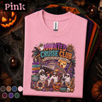 Haunted Cruise Club Halloween Shirt, Spooky Season Cruise Tee, Ghost Vacation Shirt, Halloween Cruise Gift, Beach Boo Crew T-Shirt