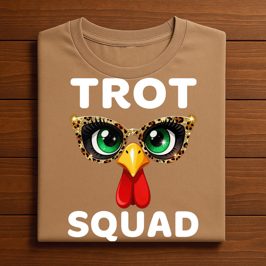 Run Thanksgiving Running Turkey Trot Shirt Women Trot Squad Shirt, Fall Family Thanksgiving Matching Tee, Gift Thanksgiving Sweatshirt
