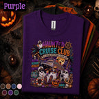 Haunted Cruise Club Halloween Shirt, Spooky Season Cruise Tee, Ghost Vacation Shirt, Halloween Cruise Gift, Beach Boo Crew T-Shirt
