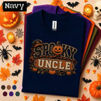 Spooky Uncle Halloween Shirt, Funny Uncle Pumpkin Tee, Fall Family Halloween Gift, Retro Jack O Lantern Shirt, Uncle Halloween Party Tee