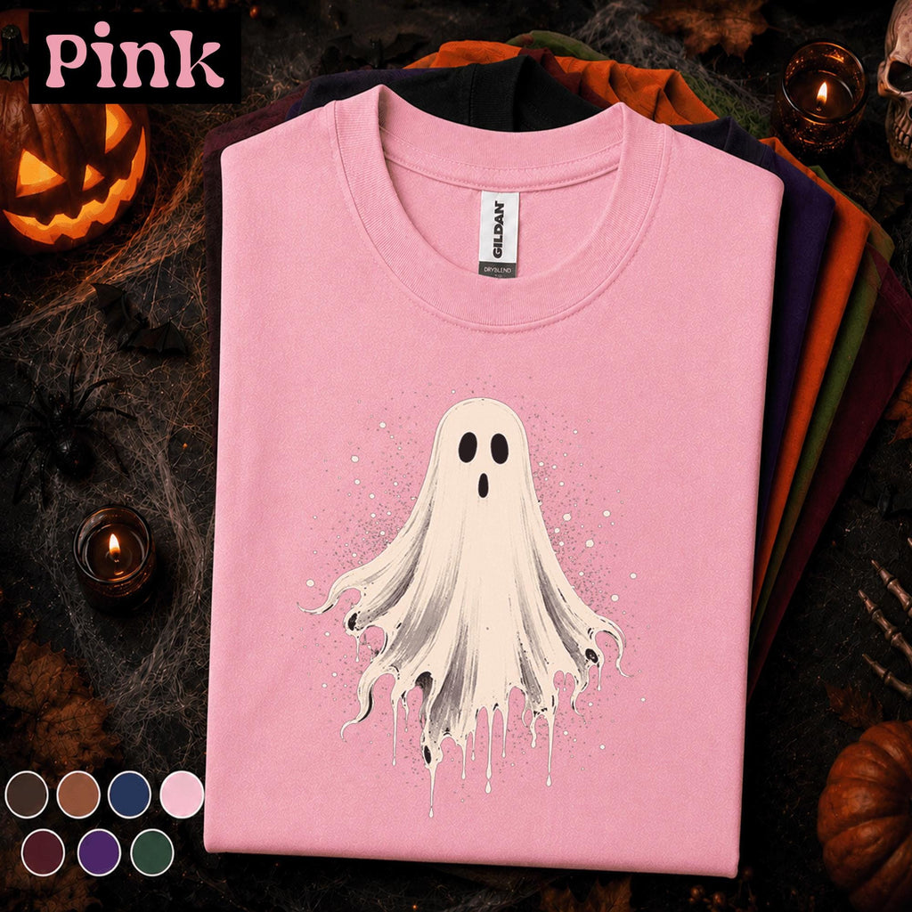 Halloween Ghost Shirt, Spooky Season T Shirt, Cute Ghost Tee, Vintage Halloween Tee, Fall Pumpkin Party Shirt, Unisex Gift Tee