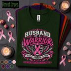 Husband of a Warrior Breast Cancer Awareness Shirt, Pink Ribbon Support Tee, Faith Strength Hope Shirt, Breast Cancer Fighter Husband Gift