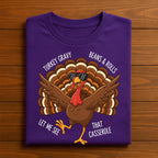 Turkey Gravy Beans and Rolls Casserole Shirt, Funny Thanksgiving Shirt, Thanksgiving for Women & Men and  Kids, Dancing Turkey Sweatshirt