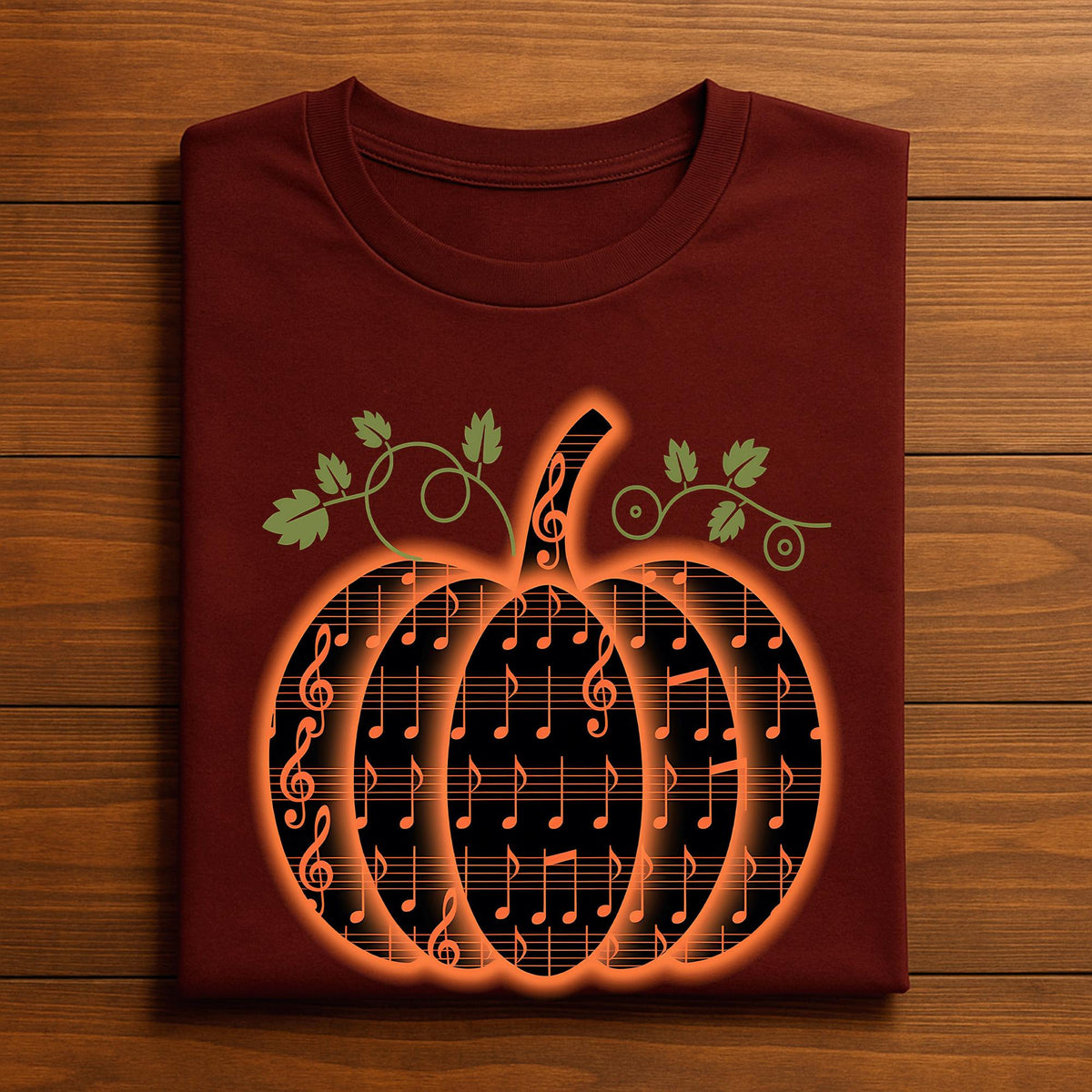 Copy2spooky Halloween Pumpkin Music Notes Thanksgiving Teacher Autumn, Musical Notes Pumpkin Halloween Fall Shirt