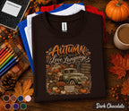 Autumn Is My Love Language Shirt, Vintage Fall Truck Pumpkin Patch Tee, Cozy Harvest T-Shirt, Thanksgiving Autumn Lover Gift, Fall Outfit