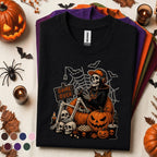 Halloween Gamer Shirt, Game Over Skeleton Tee