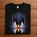 Ghosts Campfire Shirt, Cozy Spooky Halloween Tee