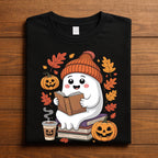 Ghost Reading Books Shirt, Teacher Librarian Halloween Sweatshirt