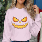 Creepy Jack O Lantern Pumpkin Face Shirt, Spooky Halloween Evil Eyes And Sharp Teeth Tee, Scary Pumpkin Graphic Costume, Jack O Lantern Tee