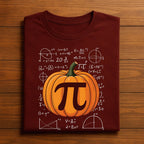 Pumpkin Pi Math Shirt Funny Halloween Teacher Tee With Pumpkin Pi Symbol & Math Formulas Perfect For Nerds Students A...