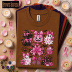 Breast Cancer Awareness Shirt, Pink Halloween Shirt, Pink Ribbon Ghost Tee, Spooky Season Pink Out Shirt, October Awareness Gift Women