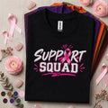 Breast Cancer Awareness Shirt, Support Squad Pink Ribbon Tee