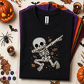 Dabbing Skeleton Halloween Shirt, Funny Spooky Season Tee