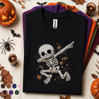 Dabbing Skeleton Halloween Shirt, Funny Spooky Season Tee