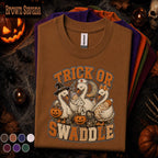 Trick or Swaddle Halloween Shirt, NICU Nurse Halloween Tee, Cute Newborn Nurse Gift, Labor Delivery Nurse Shirt, Spooky Baby Nursing Tee