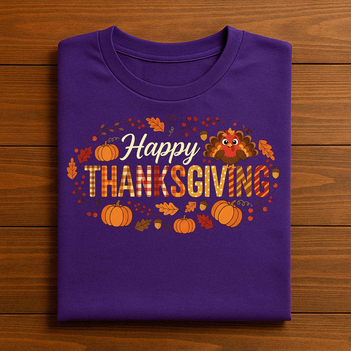 Happy Thanksgiving Sweatshirt Cozy Autumn Fall Turkey Pumpkin Seasonal Outfit, Happy Thanksgiving Shirt, Gift Thanksgiving Matching Shirt