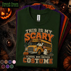 Scary School Bus Driver Halloween Shirt, Funny Ghost Bus Costume Tee, Spooky Teacher Gift, Fall Pumpkin T Shirt, Driver Gift