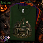 Skeleton Chess Halloween Shirt, Gothic Chess Player Tee, Spooky Skeleton Graphic Shirt, Dark Academia Gift, Vintage Halloween Chess Tee