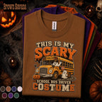 Scary School Bus Driver Halloween Shirt, Funny Ghost Bus Costume Tee, Spooky Teacher Gift, Fall Pumpkin T Shirt, Driver Gift