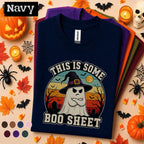 This Is Some Boo Sheet Halloween Shirt, Funny Ghost Witch Tee, Retro Spooky Season T Shirt, Sarcastic Halloween Tee, Ghost Gift