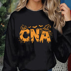 CNA Halloween Shirt, Spooky Nursing Assistant Pumpkin Bat Tee, Haunted Healthcare Costume Top, CNA Halloween Sweatshirt, Nurse Halloween CNA