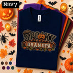 Spooky Grandpa Halloween Shirt, Funny Pumpkin Grandpa Tee, Retro Halloween Grandfather Gift, Fall Family Shirt, Spooky Season Grandpa Tee