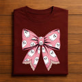 Cute Ghost Bow Shirt, Halloween Ribbon Spirit Tee
