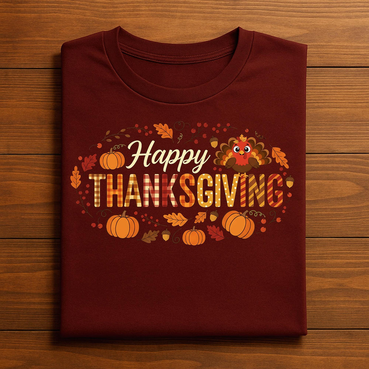 Happy Thanksgiving Sweatshirt Cozy Autumn Fall Turkey Pumpkin Seasonal Outfit, Happy Thanksgiving Shirt, Gift Thanksgiving Matching Shirt