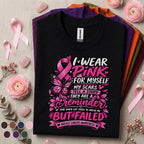 Breast Cancer Survivor Shirt, I Wear Pink for Myself Tee