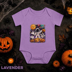 Astronaut Halloween Baby Bodysuit, Space Ghost Pumpkin Infant Onesie, Cute Spooky Galaxy Baby Outfit, First Halloween Gift for Baby