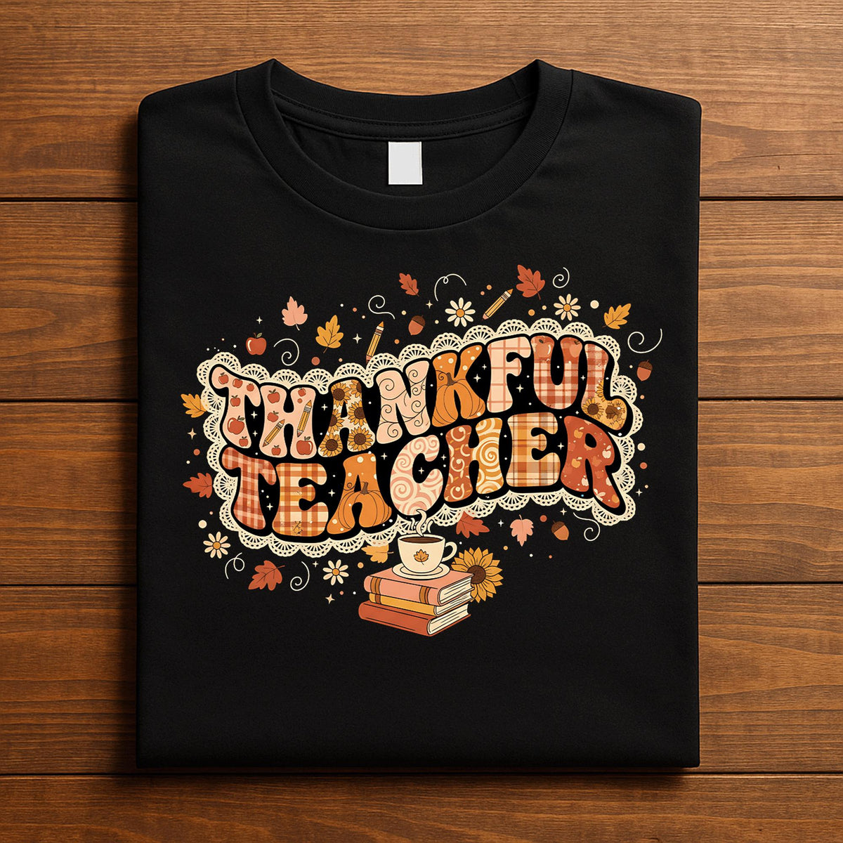 Cute Turkey Thanksgiving Teacher Shirt One Thankful Teacher Autumn Fall Harvest Classroom Tee, Gift Teacher Thanksgiv...