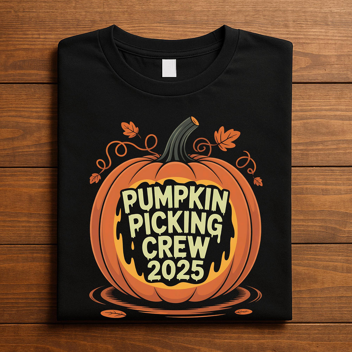 Pumpkin Picking Crew 2025 Shirt Funny Fall Family Matching Group Outfit Autumn Pumpkin Patch Halloween T-Shirt Gift Thanksgiving Tee