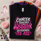 Breast Cancer Awareness Shirt, Cancer Touched My Boob Tee