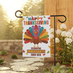 Celebrating Immigrants Thanksgiving Garden Flag | Pro Immigration Thanksgiving Fall Autumn Yard Flag Banner, Anti Trump Turkey Liberal Decor