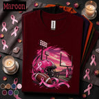 Breast Cancer Awareness Football Shirt, Pink Ribbon Game Day Tee, Pink Out Football Shirt, October Awareness Support Gift for Women