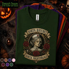 Sorta Ratchet Sorta Nightingale Nurse Halloween Shirt, Gothic Nurse Tee, Spooky Skeleton RN Gift, Vintage Medical Halloween T Shirt