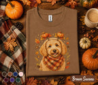 Cute Goldendoodle Fall Shirt, Autumn Dog Lover Pumpkin Tee, Cozy Doodle Dog Sweatshirt, Thanksgiving Puppy Shirt, Fall Pet Lover Gift