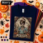 Skeleton Nurse Halloween Shirt, Gothic Nurse Tee, Spooky Nursing Gift, Vintage Medical Halloween Shirt, Registered Nurse Fall T Shirt