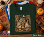 Cute Ghost Camping Fall Shirt, Cozy Autumn Campfire Ghost Sweatshirt, Halloween Glamping Tee, Pumpkin Camp Shirt, Spooky Season Nature Gift