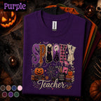 Spooky Teacher Halloween Shirt, Cute Ghost Black Cat Pumpkin Tee, Halloween Teacher Gift, Fall Classroom Shirt, Spooky Season Educator Tee